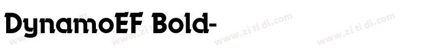 DynamoEF Bold字体转换